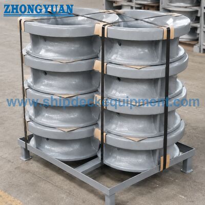 150–300 mm Bulwark-Mounted Round-Opening Cast Steel Mooring Chock | JIS F 2007-1976 Tipe B
