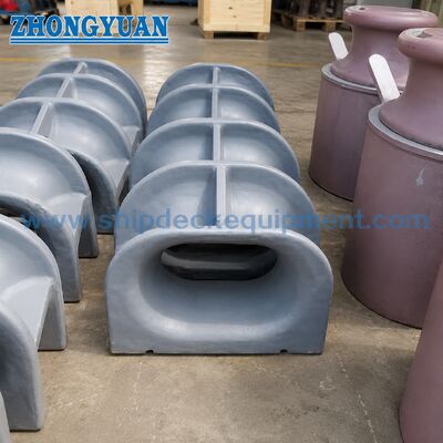 310 500 mm Deck-mounted Cast Steel Panama Chock JIS F 2017-1982 Tipe AC untuk Mooring Kapal