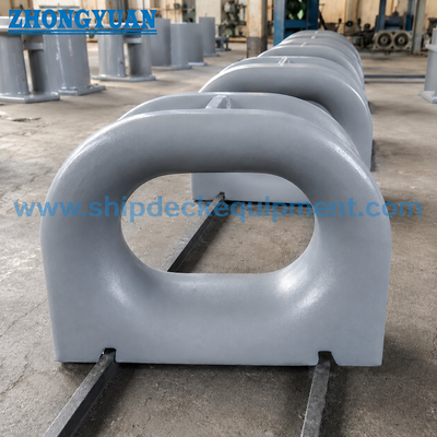 100×500 mm Deck-mounted Cast Steel Closed Mooring Chock. JIS F 2005-1975 untuk Mooring Kapal