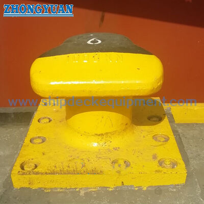 10–200 t SWL T-Head Dock Bollard | Baja Corak Keluli atau Besi Duktil, Dipasang Baut Jangkar