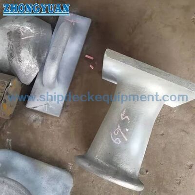8" & 10" Tiang Baja Cor Bitt Tunggal untuk Tongkang & Perahu Kerja | Tipe Thru-Deck & Flush-Weld