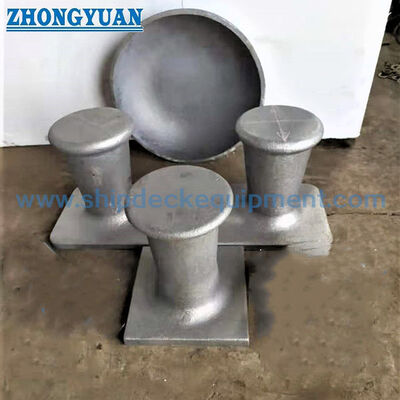 ASTM A27-70-36 Cast Steel 8" 10" Double Bitt Tanpa Tanduk Kapal Mooring Equipment