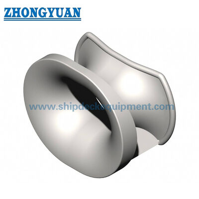 Bulwark Mounted Panama Chock DIN 81915 Bentuk A Cast Steel Rope Guide untuk Menarik Kapal