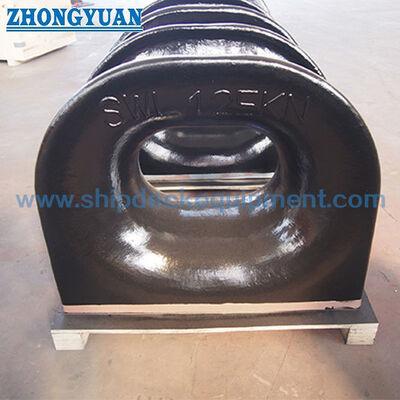 Deck-mounted Cast Steel Mooring Chock DIN 81915 Tipe C, SWL 10 sampai 320 kN