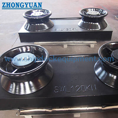 Shipside Two-Roller Fairlead dengan Seat Las.