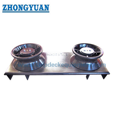 Shipside Two-Roller Fairlead dengan Seat Las.
