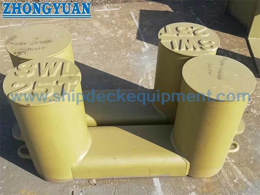 NS 2584 Double Bitt Bollard untuk Mooring dan Menarik Kapal