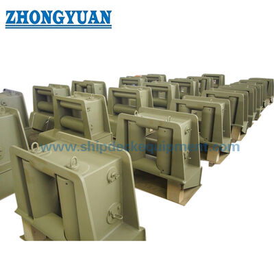 Empat Roller Universal Fairlead dengan Roller Atas. ISO 13733 Tipe 4R untuk Mooring dan Towing Kapal
