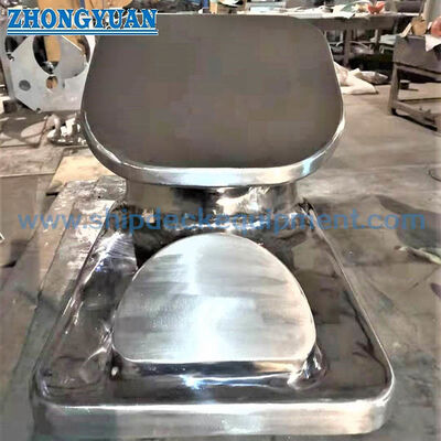 10 Inch Polished stainless steel Fixed Towing Chock untuk Inland Barges dan Workboats