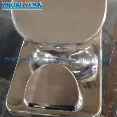 6-Inch Polished Stainless Steel Fixed Towing Chock untuk Tongkang Darat dan Perahu Kerja
