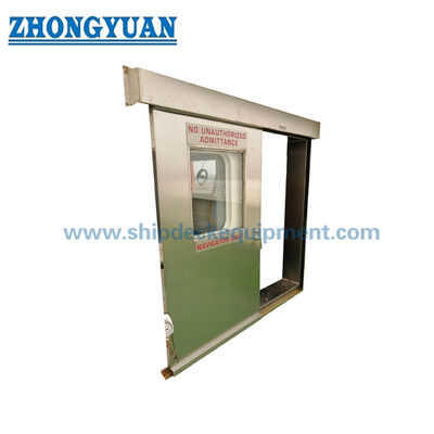 Sound Proof Stainless Steel Bridge Wheelhouse Pintu Geser Perlengkapan Laut