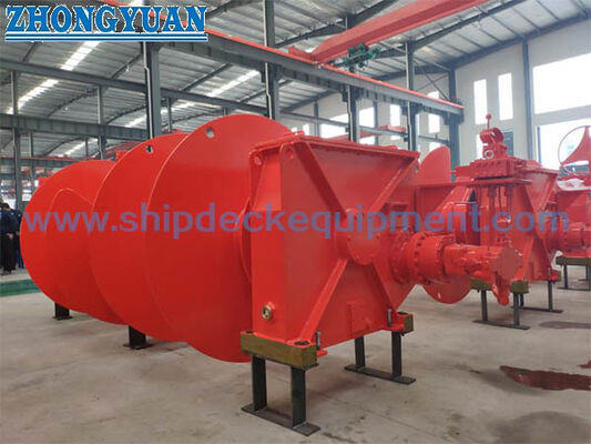 Φ64 mm Windlass Anchor Elektro-Hydraulic Combined & Mooring Winch untuk Dek Kapal