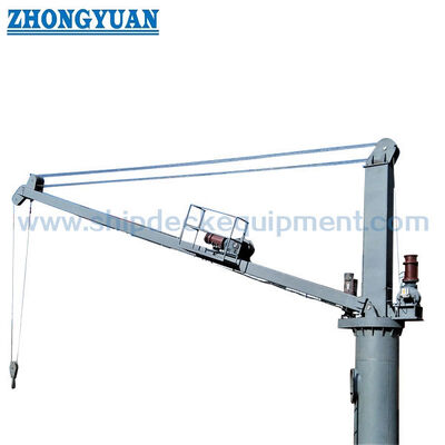 3T × 5m Electric Fixed-Boom Marine Deck Crane.