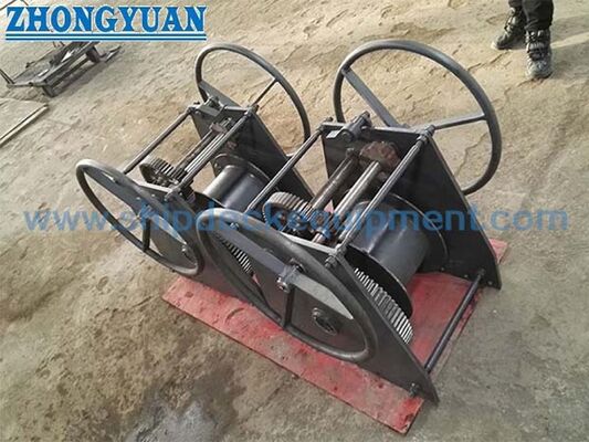 Marinir Manual Coupling Winch. Operasi tangan Winch untuk Peralatan Dek Kapal