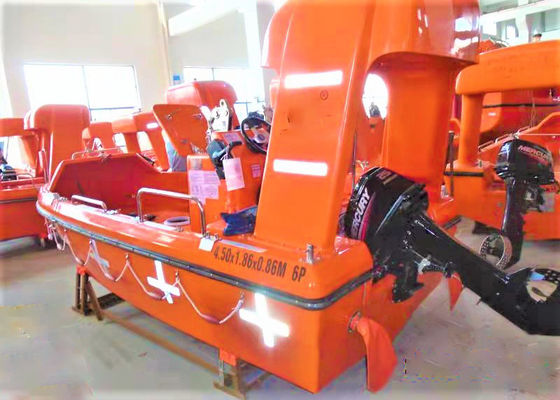 6 Orang 4.54m GRP Fast Rescue Boat Ship Life Saving Equipment