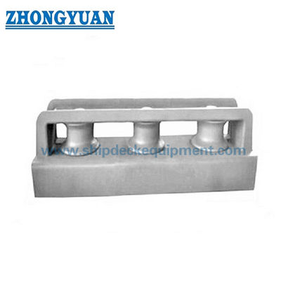 150–450mm Tipe Tertutup 3 Roller Fairlead | JIS F2014 DF DS Casting Steel Shipside Fairlead untuk Tambat