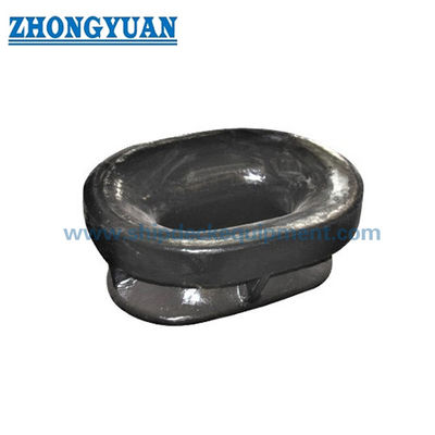 Bulwark Mounted Mooring Chock JIS F 2007 Tipe A | Panduan Tali Baja Cor Pembuka Oval