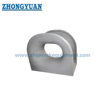 DIN 81915 Tipe C Casting Steel Deck Mounted Mooring Chock Ship Towing Equipment