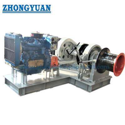17.5-50mm Mesin Diesel Didorong Marine Anchor Windlass untuk Dek Kapal.