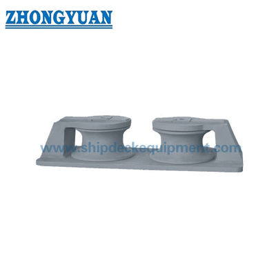 Marine Two-Roller Chock. CB/T 38-1999 Frame Type with Cast Steel Rollers for Ship Mooring (Tipe Kerangka dengan Roller Baja Tuang untuk Mooring Kapal)