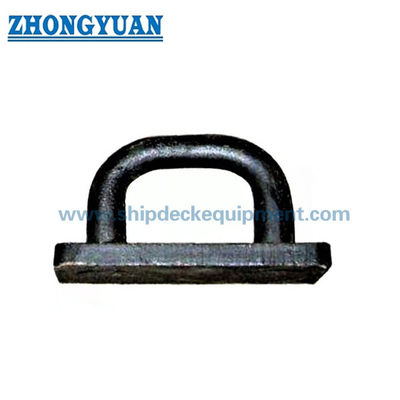 JIS F 3410 Tipe D Forging Steel Oval Lifting Eyeplate Ship Mooring Equipment