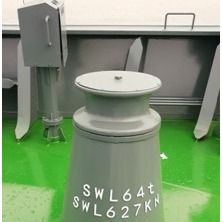 CB / T 436 Tipe B Kapal Pedestal Roller Fairlead Dengan Peralatan Penarik Kapal Cleat