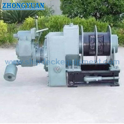 Kapal Aluminium Pilot Ladder Winch ISO 7364 Split Drum Pneumatic Motor Didorong