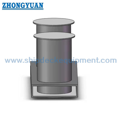 GB/T 554 Tipe B Double Bitt Bollard dengan Insert Base Ship Towing Equipment