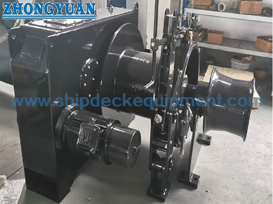 5-800KN Single Drum Electric Mooring Winch dengan Warping Head Peralatan Dek Kapal