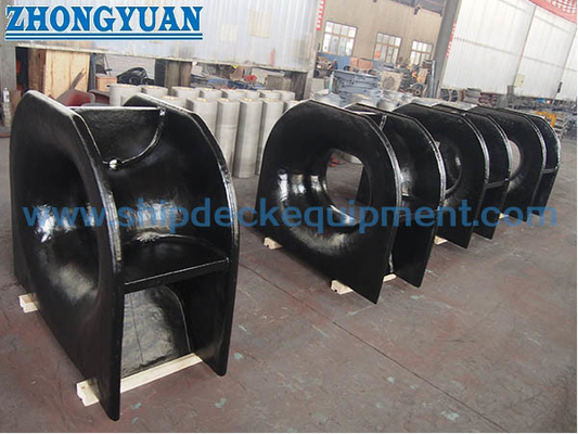 JIS F 2005-1975 Deck Mounted Casting Steel Close Type Ship Mooring Chock Ship Mooring Equipment