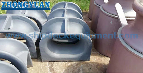 JIS F 2017-1982 Tipe AC Deck Mounted Casting Steel Panama Chocks Ship Mooring Equipment