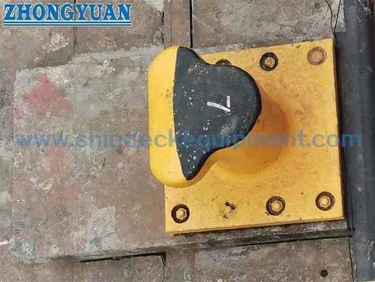 5 ¢ 100 t SWL Cast Steel T-Head Mooring Bollard Untuk Pelabuhan, Dermaga & Jetties