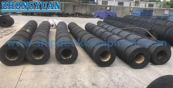 Tube Type Marine Rubber Fender Untuk Tugboat Push boat Marine Rubber Fender