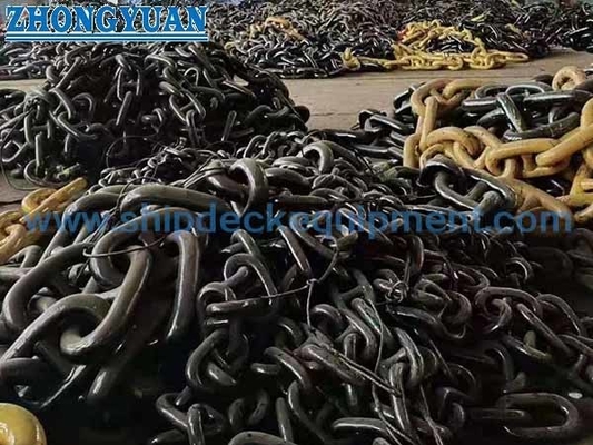 Persetujuan Kelas U1 U2 U3 Flash Butt Welded Stud Link Rantai Jangkar Laut