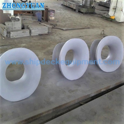 NS 2587 Tipe A Bulwark Mounted Steel Plate Fabrikasi Welded Chock Ship Mooring Equipment