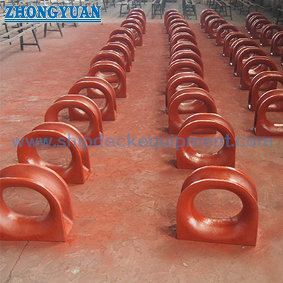 CB 34 Tipe C Casting Steel Deck Welded Mooring Chock Ship Mooring Equipment