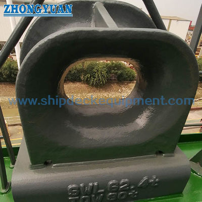 Marine Bulwark-mounted Cast Steel Mooring Chock -- CB 34-76 Tipe A dengan Radius Kontak Tali Lesu