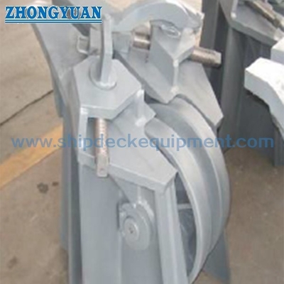 CB/T 178 B Casting Screw Bar Type Anchor Chain Stopper untuk 50-102mm Chain Ship Mooring Equipment