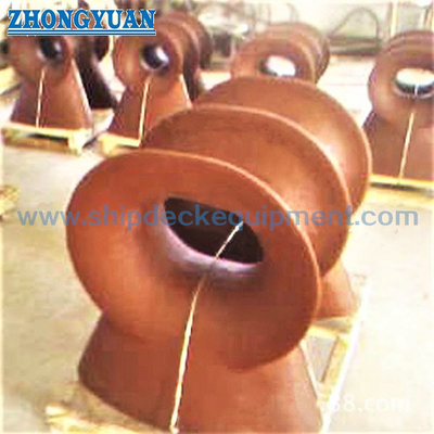 DIN 81915 Tipe E Casting Steel Marine Deck Mounted Chock Ship Towing Equipment