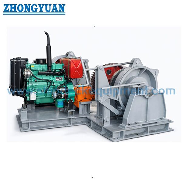 38mm Mesin Diesel Didorong Marine Anchor Windlass untuk Dek Kapal