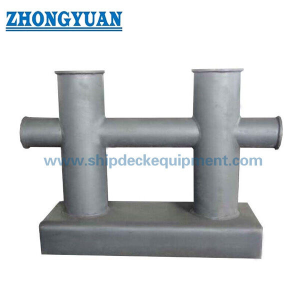 200–300 mm Bollard Bitt Ganda yang Dilas Dek | Tipe GB/T 554-2008 DH untuk Tambat Kapal