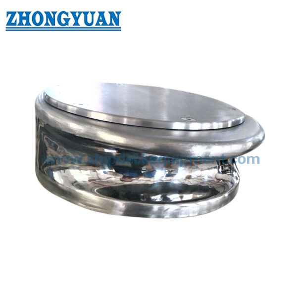 14" Stainless Steel Button Chock | Panduan Tali Tambat Berkilap untuk Kapal Pesiar & Kapal Kerja