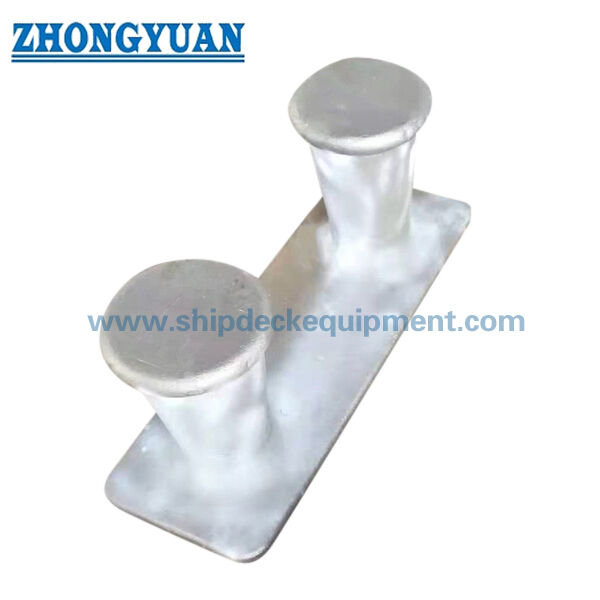 ASTM A27-70-36 Cast Steel 8" 10" Double Bitt Tanpa Tanduk Kapal Mooring Equipment