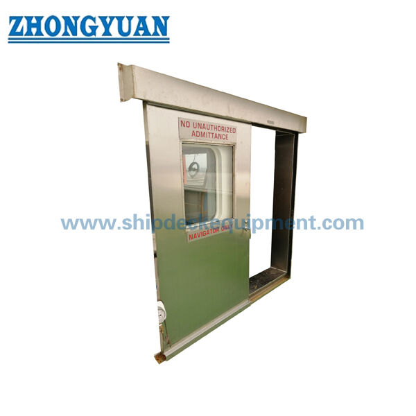 Sound Proof Stainless Steel Bridge Wheelhouse Pintu Geser Perlengkapan Laut