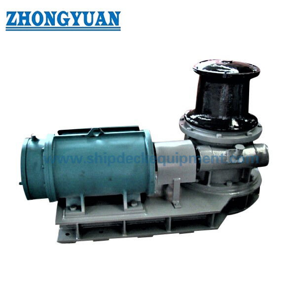 Marine Electric Mooring Capstan dengan Penggerak Motor Horizontal | Deck-Mounted Warping Capstan