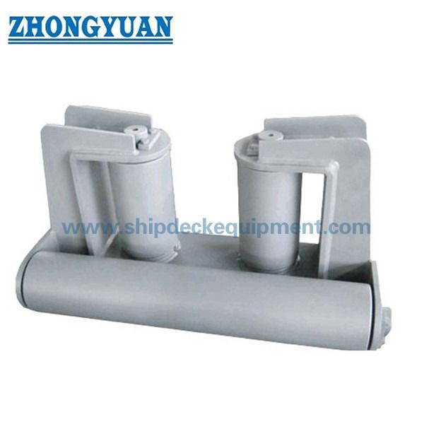JIS F-2020 Ukuran Kecil Pelat Baja Deck End 2 Roller 3 Rollers Kapal Mooring Equipment