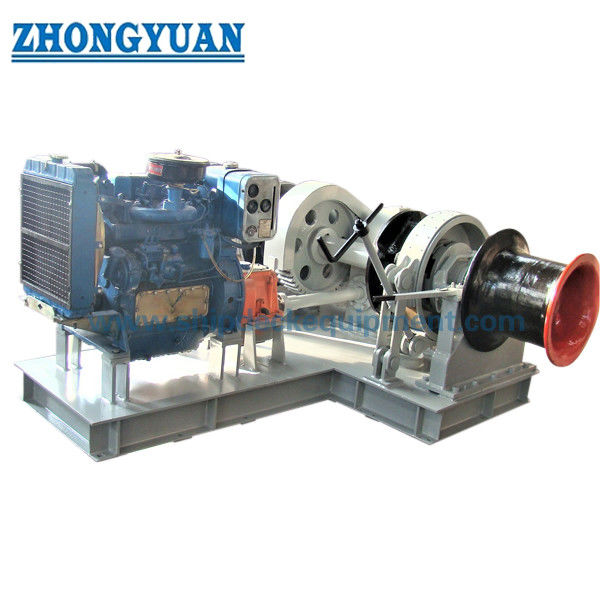 17.5-50mm Mesin Diesel Didorong Marine Anchor Windlass untuk Dek Kapal.