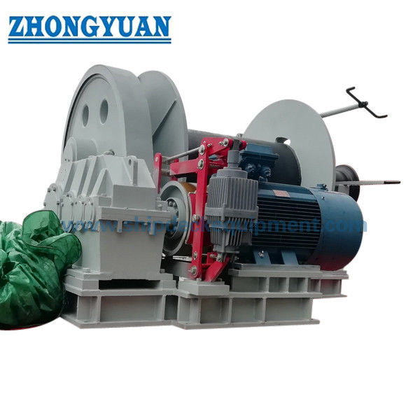 5-800KN Single Drum Electric Mooring Winch dengan Warping Head Peralatan Dek Kapal