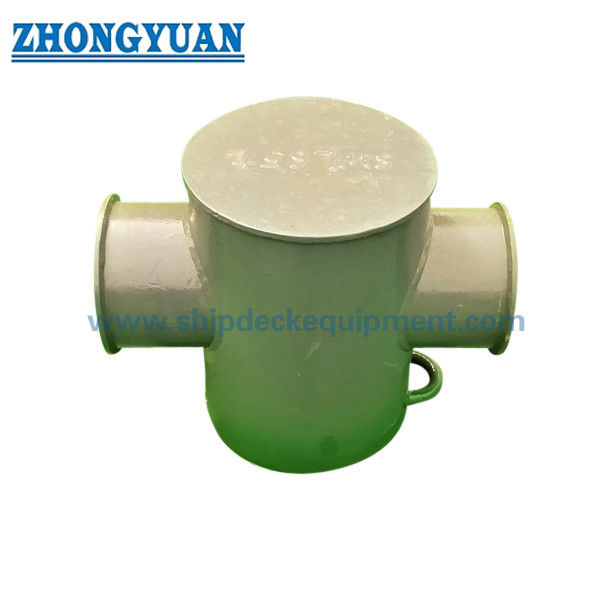 ISO 13797 Plat Fabrikasi Pipa Welded Mooring Towing Cruciform Bollards Ship Towing Equipment