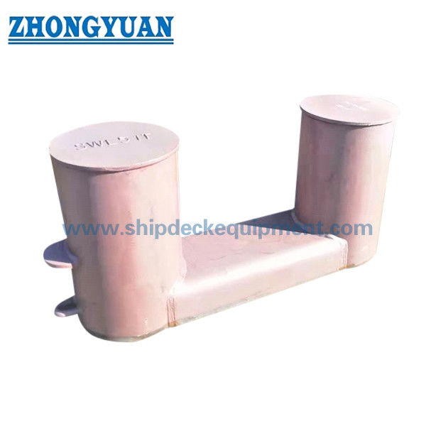 ISO 13795 Type A Welded Steel Bollards Dengan Peralatan Penarik Kapal Pelat Dasar Kompak